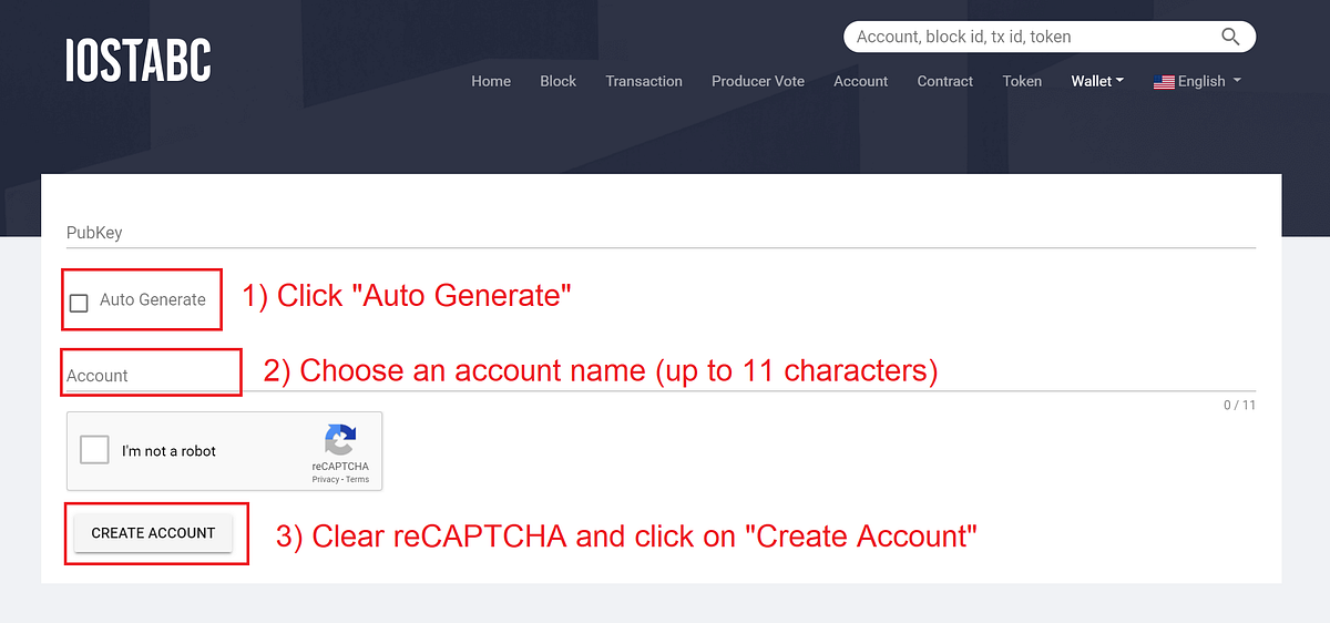 Easy 3-Steps Tutorial: IOST Mainnet Account Creation and Wallet ...