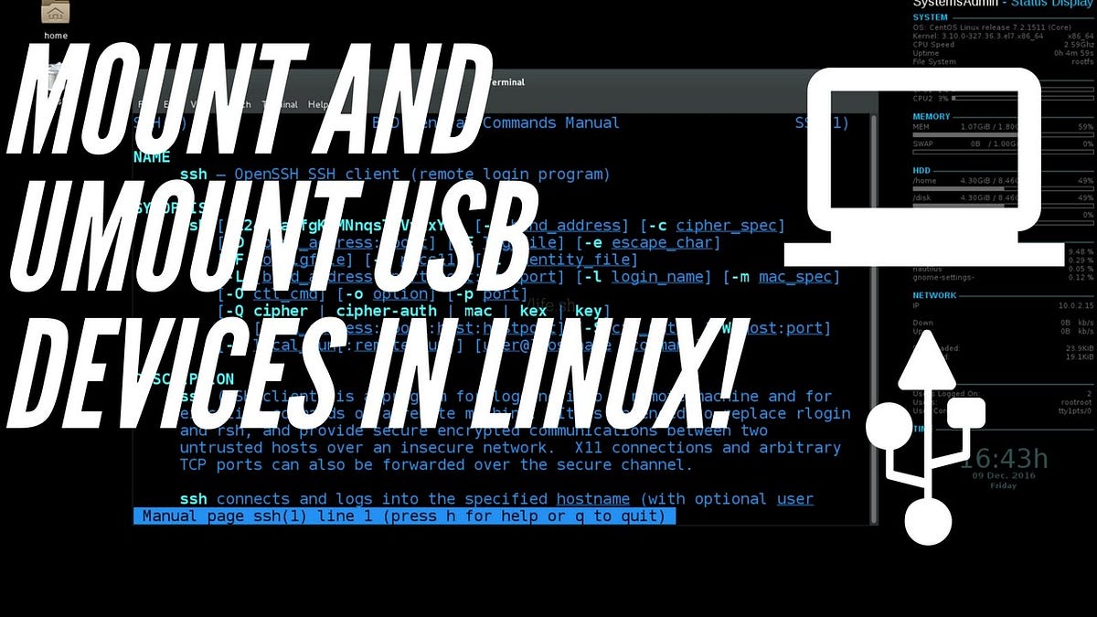 How to mount a usb on Linux through CLI (the simple way) | by iTricio ...