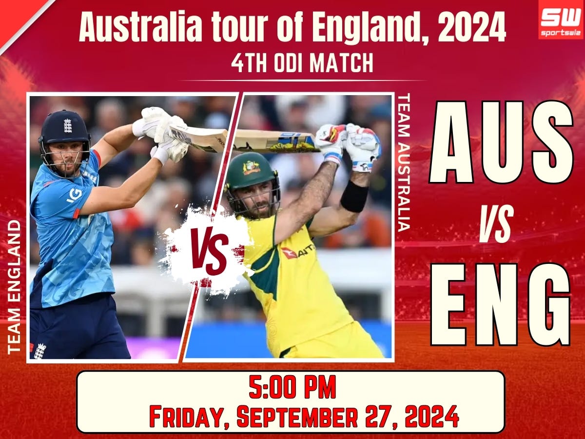 England vs Australia, 4th ODI Australia tour of England, 2024 by