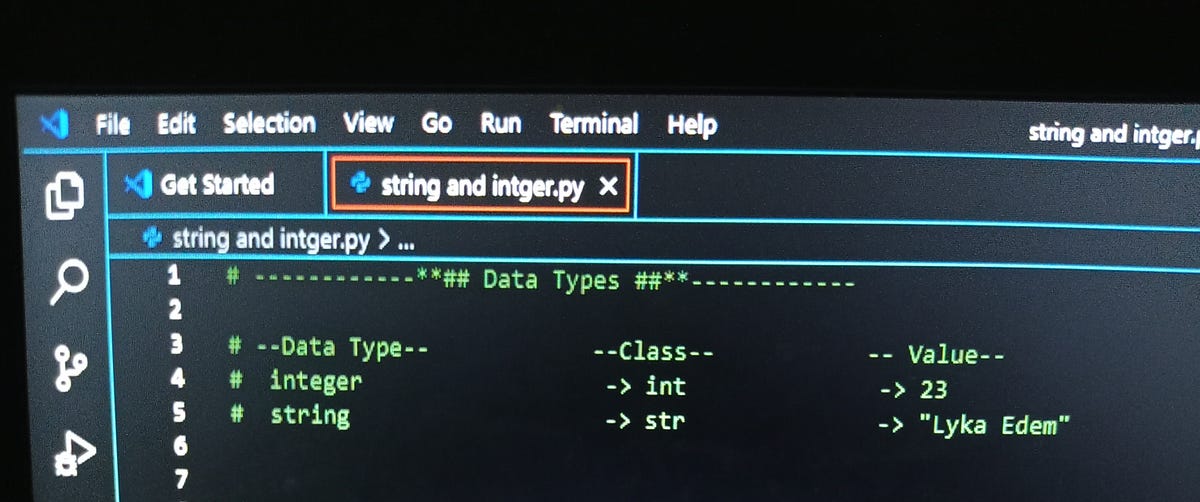 STRING AND INTEGER. We’re back again, rolling into “… | by Glory-Lyka ...