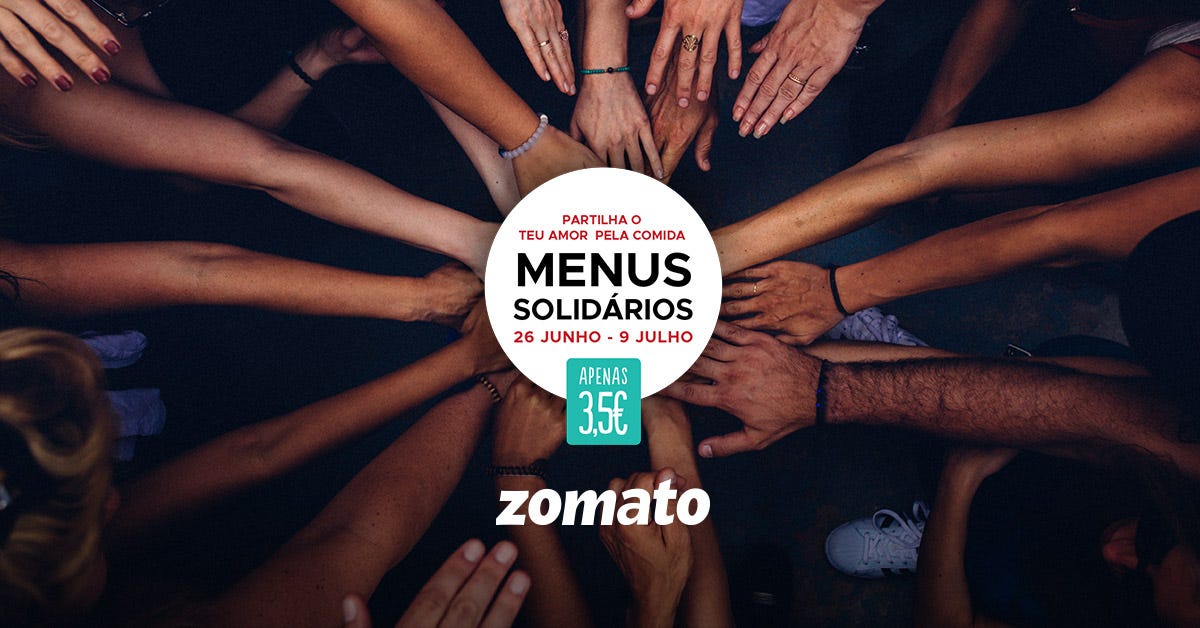 Zomato celebra aniversário com Menus Solidários