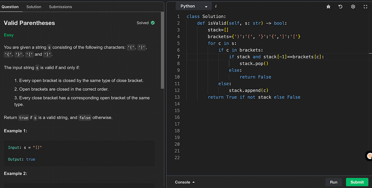 Day 5/100 β Mastering Valid Parentheses (with Stack Logic) | by ...