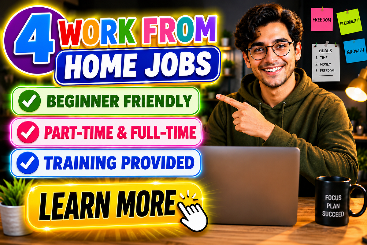4 Beginner Friendly Work From Home Jobs (Part-Time & Full-Time