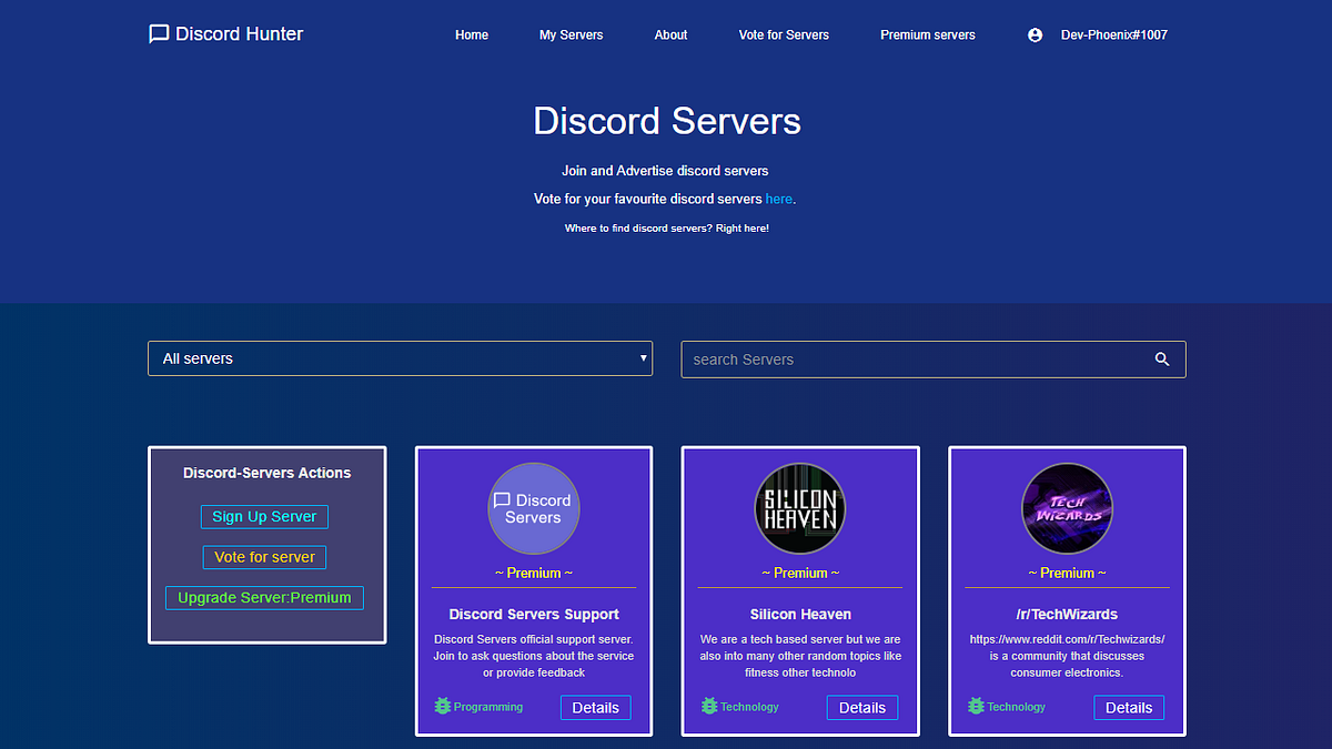 Discord Servers - Home