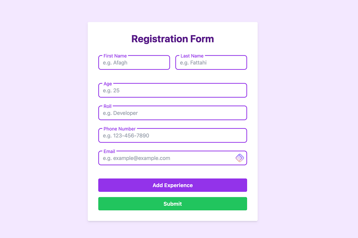 Building a Dynamic Form with React Hook Form and Typescript | by afagh ...