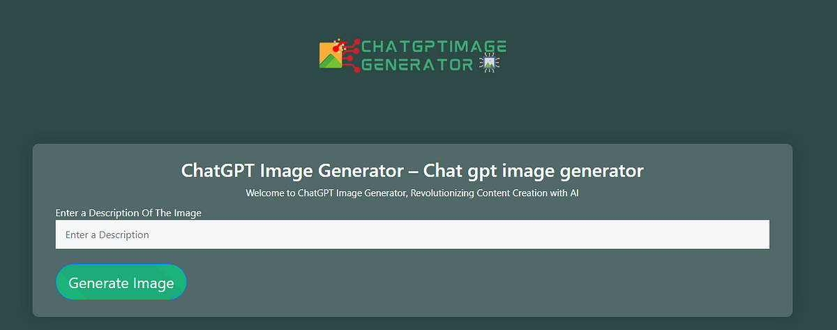 ChatGPT Image Generator | Enhancing Conversations with Visual Creativity |  by Khshojibu | Medium