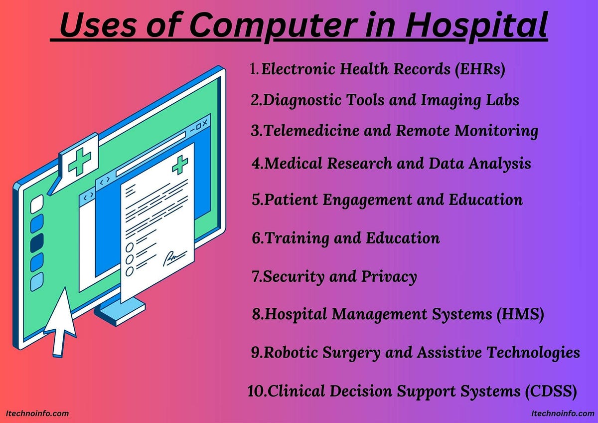 Uses of Computer in HospitalUses of Computer in HospitalUses of