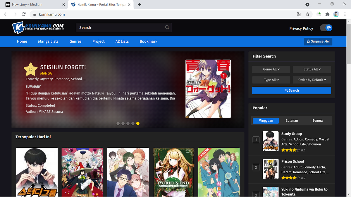 Pembahasan Tempat Komik Manga Fujiyama-san wa Shishunki Update Tanpa