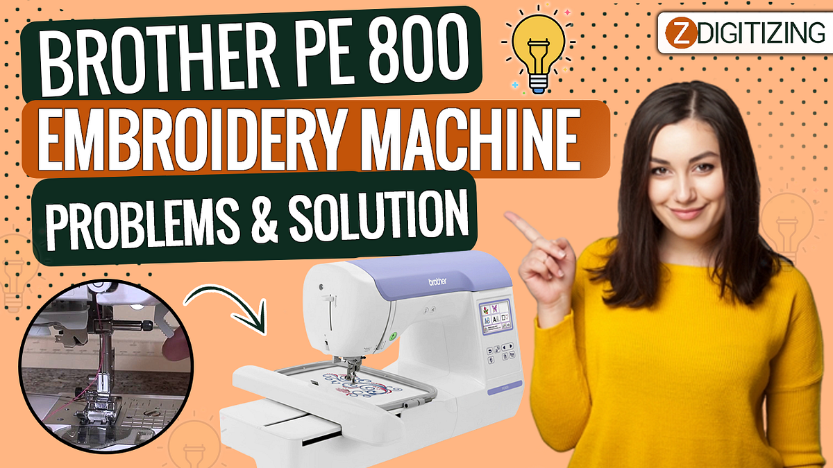 Brother PE 800 embroidery machine common problems and solution easy way to troubleshoot by