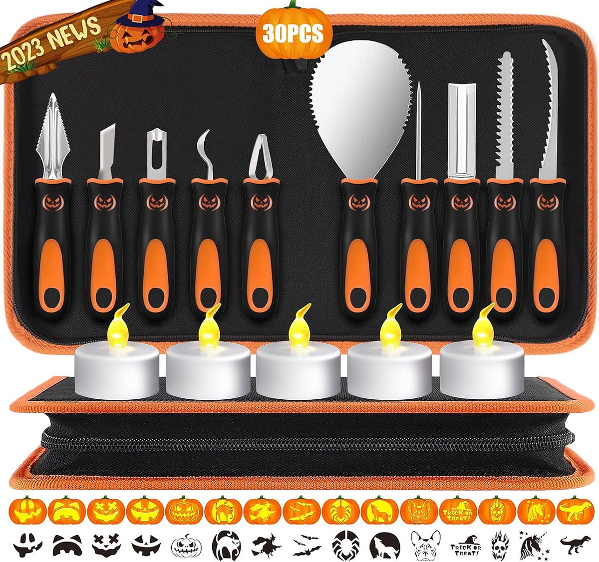 ENVEL Halloween Pumpkin Carving Kit, 7 Pcs