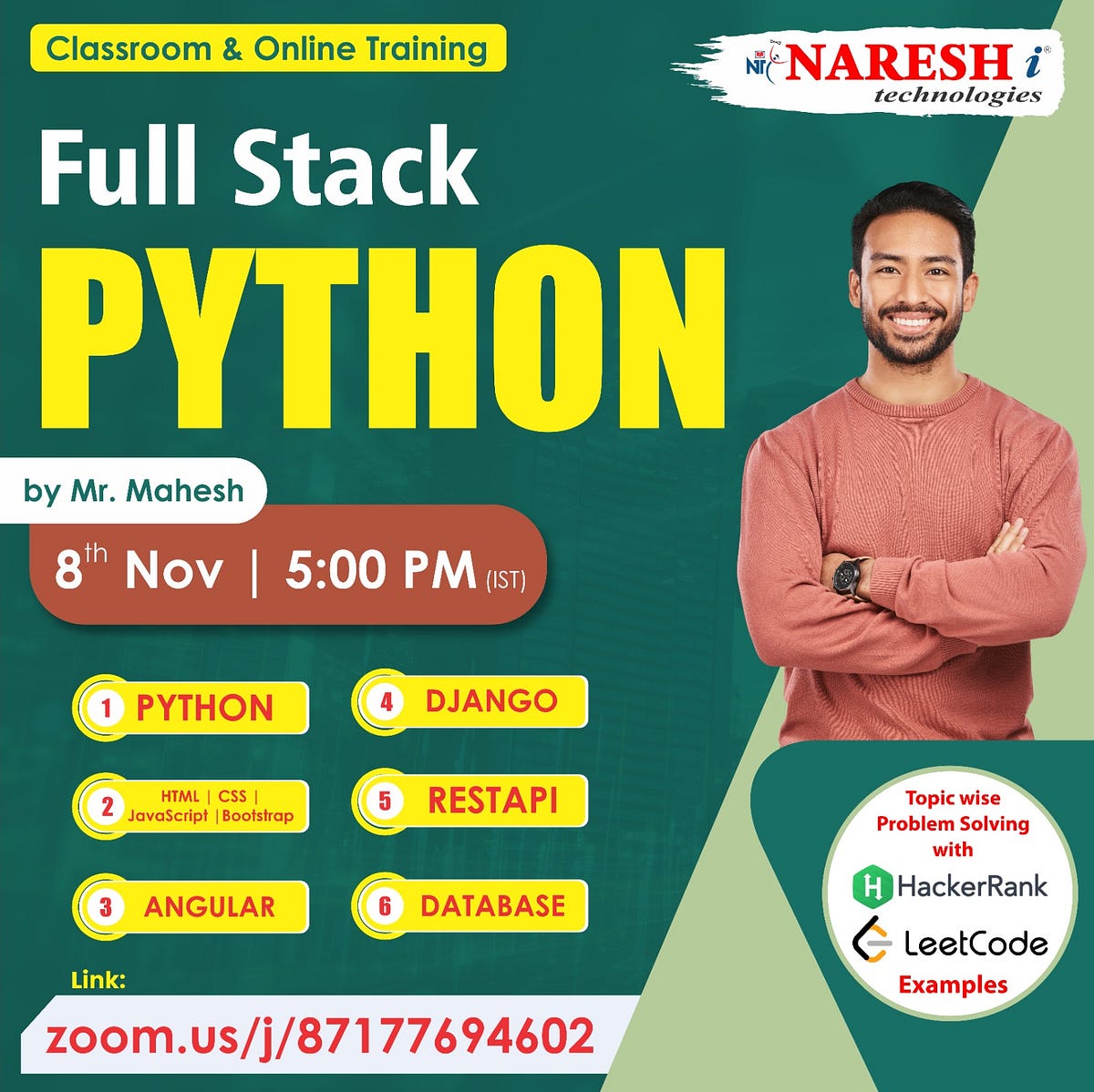 Full Stack Python Online Training — Naresh IT - Avinash Nit - Medium