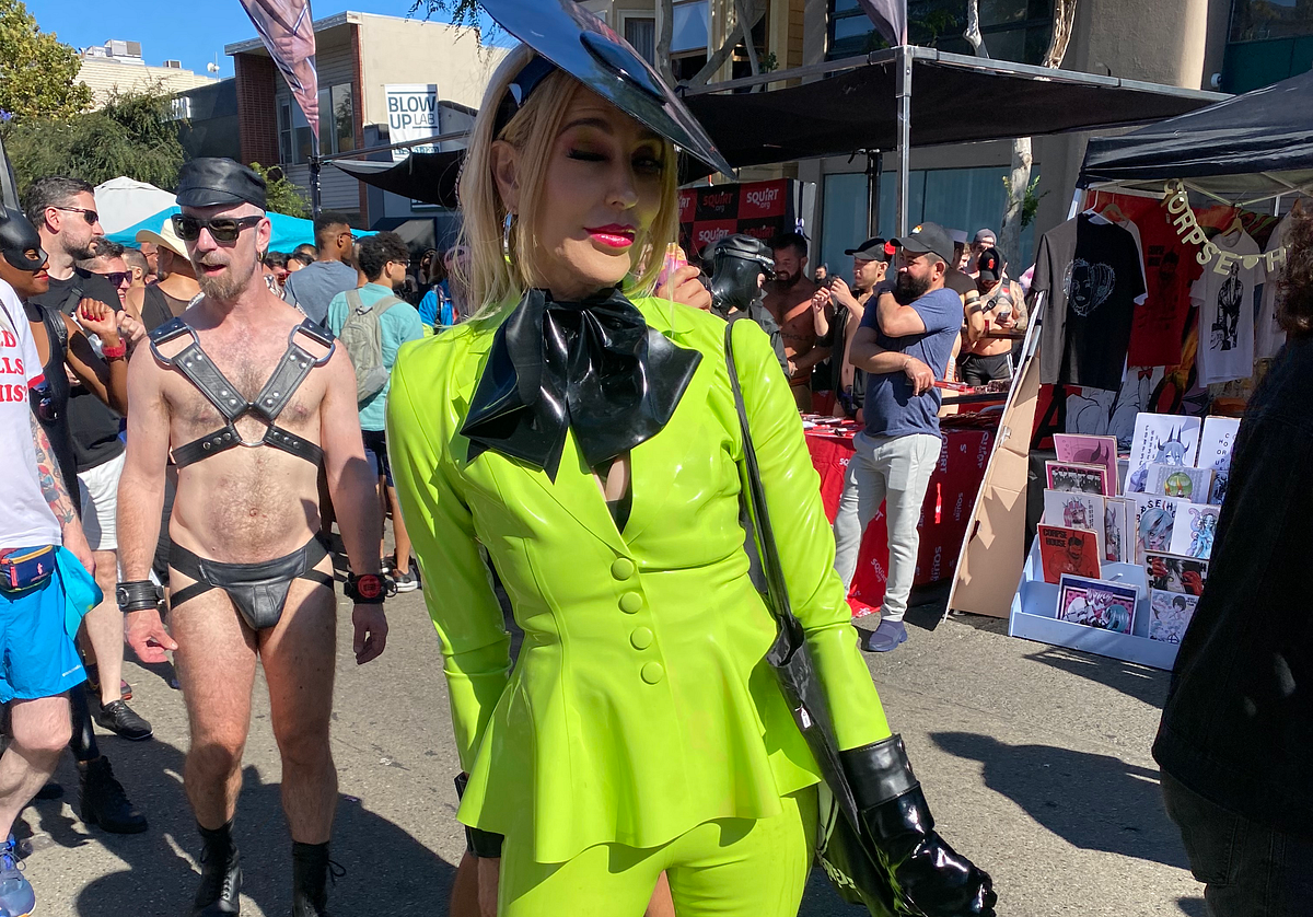 Image of: S&M also means “Stand & Model” — Folsom Street Fair 2023