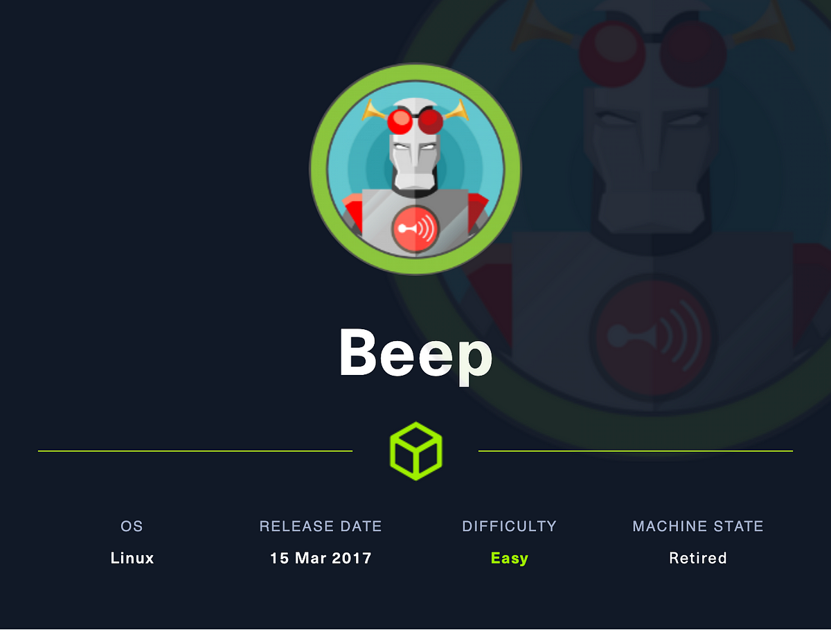 HTB Walkthrough Beep - Lance - Medium