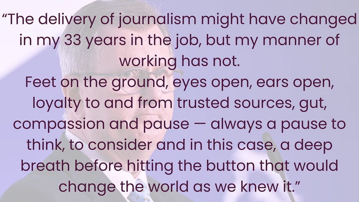 Jeffrey Donaldson scoop journalist Training 33 years ago has stood