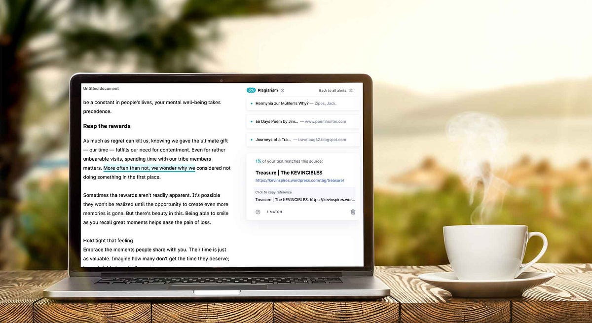 Check Your Work for Plagiarism Before Submitting by Pamela Hazelton