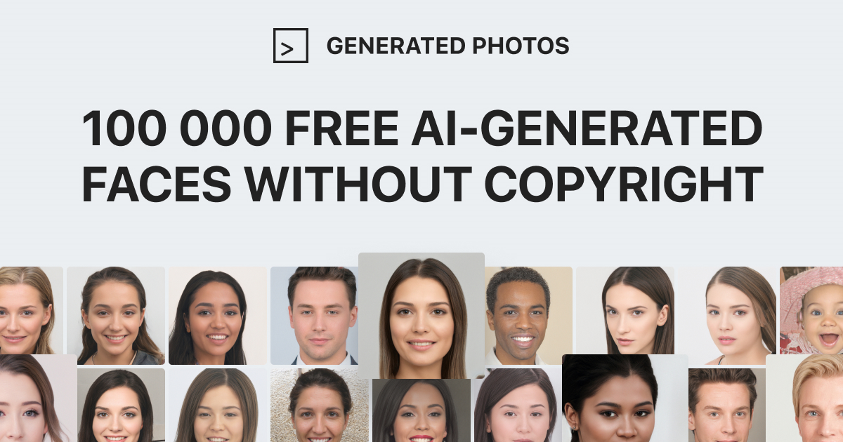Slumkvarter brændstof præsentation AI-Generated Faces: Free Resource of 100K Faces Without Copyright | by  Icons8 | Prototypr