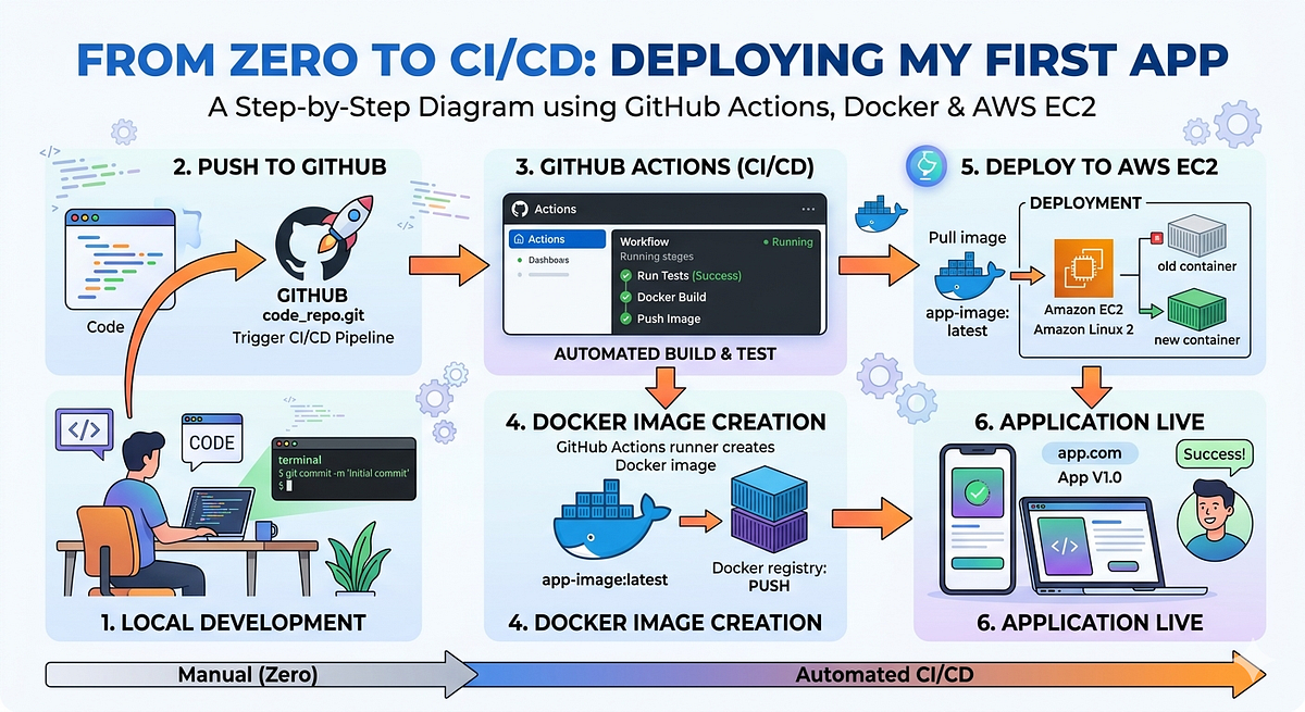 From Zero to CI/CD: Deploying My First App with GitHub Actions, Docker ...