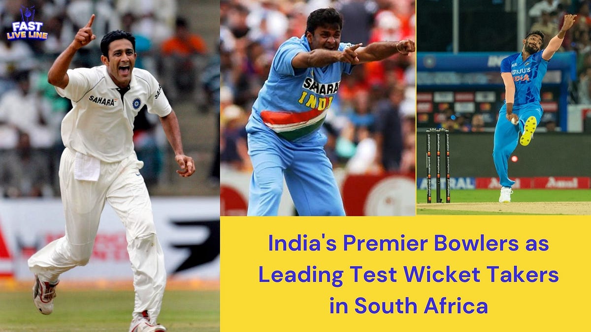 India's Bowlers as Leading Test Wicket Takers in SA Medium