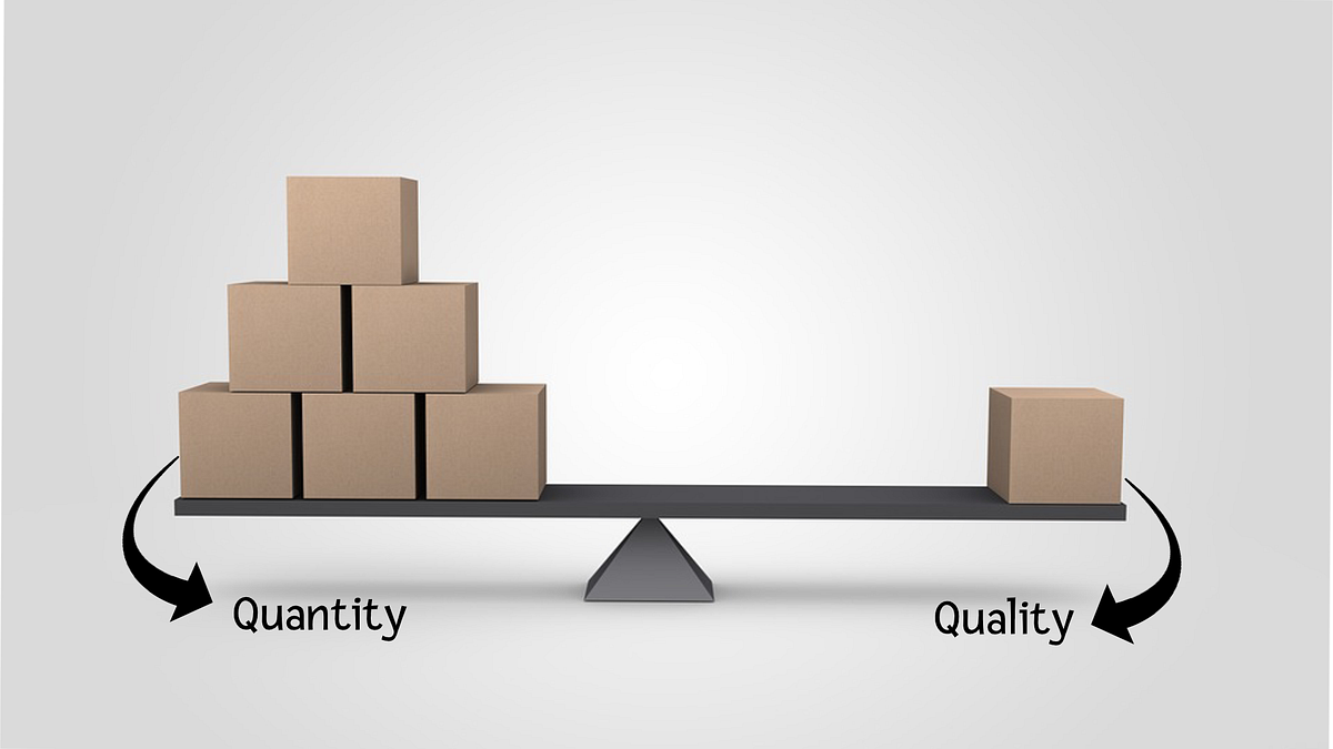Quantity and Quality — Two Parameters of Improvement | by Anand Damani ...