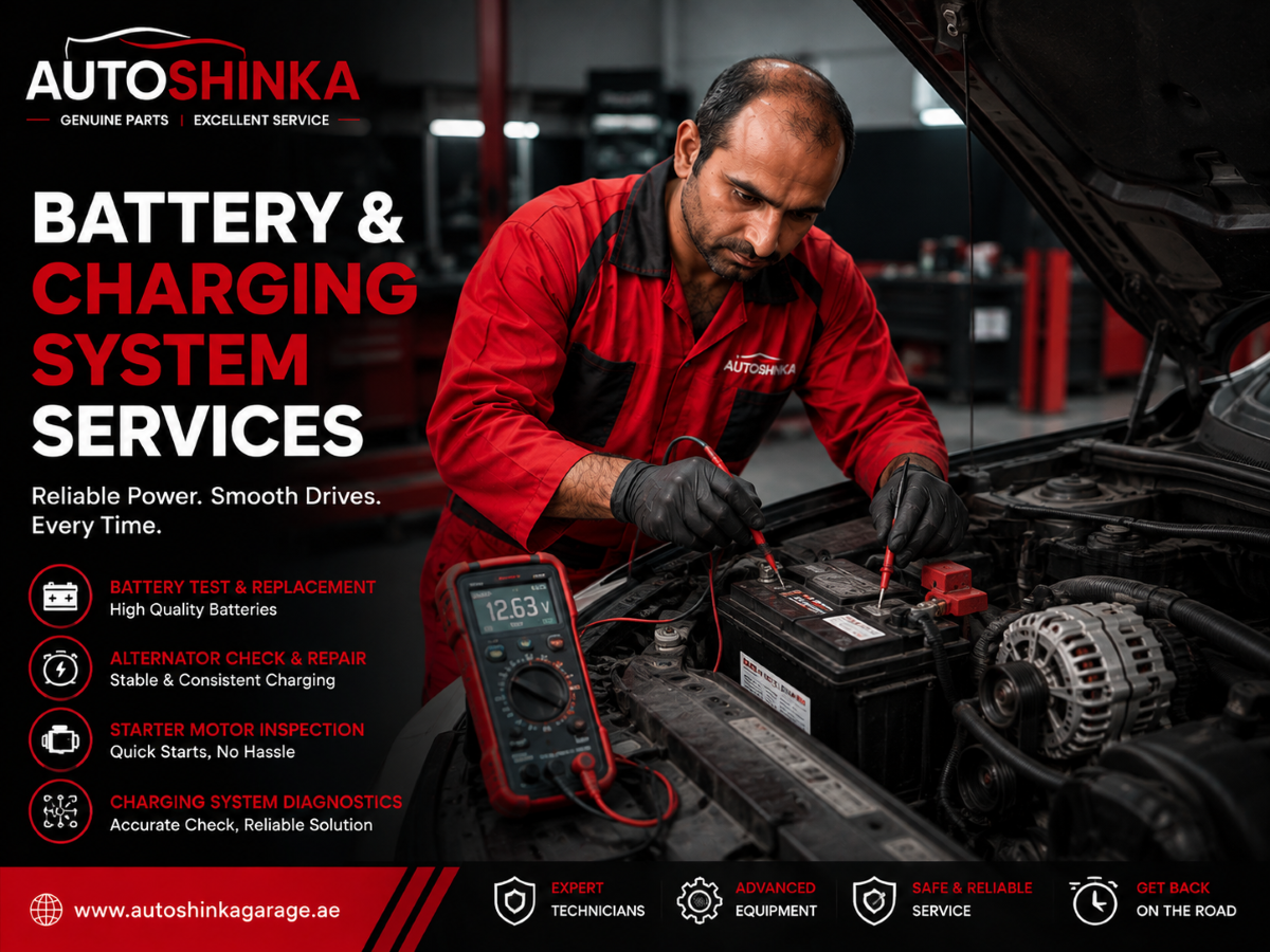 Battery & Charging System ServicesWhy Does My Car Battery Keep Dying in Dubai?