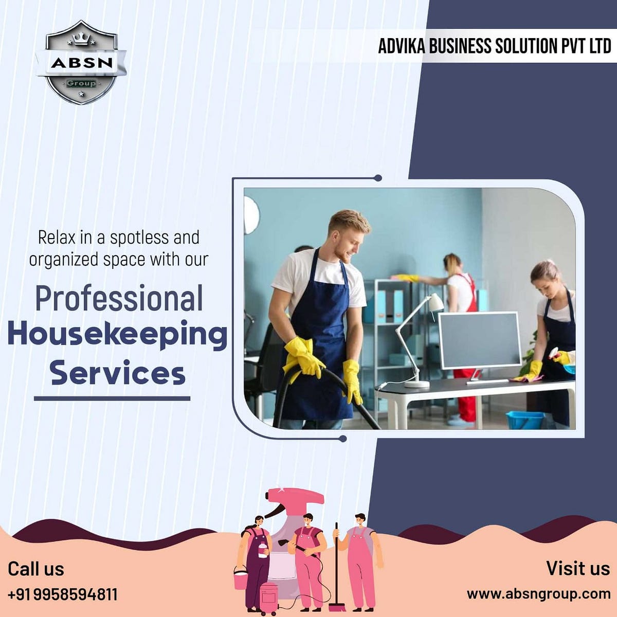 Best Housekeeping Services in Aligarh by ABSN GROUP Oct, 2023 Medium