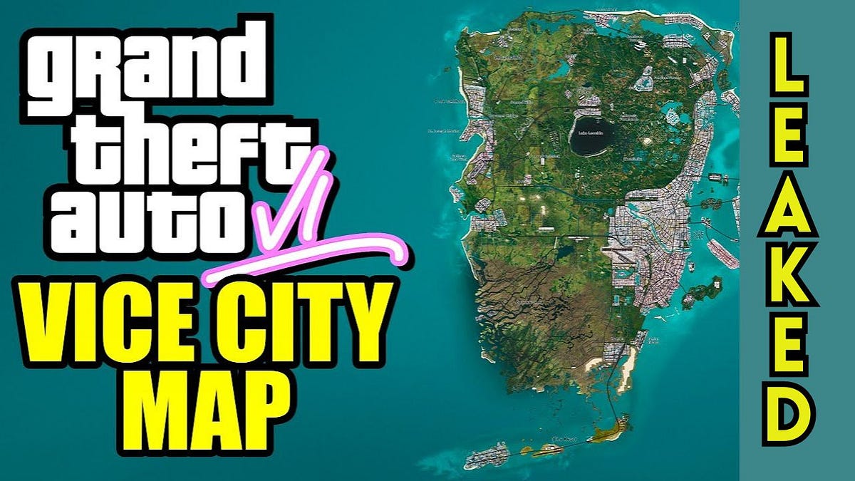 Gta 6 map in 2023  gta, map, grand theft auto