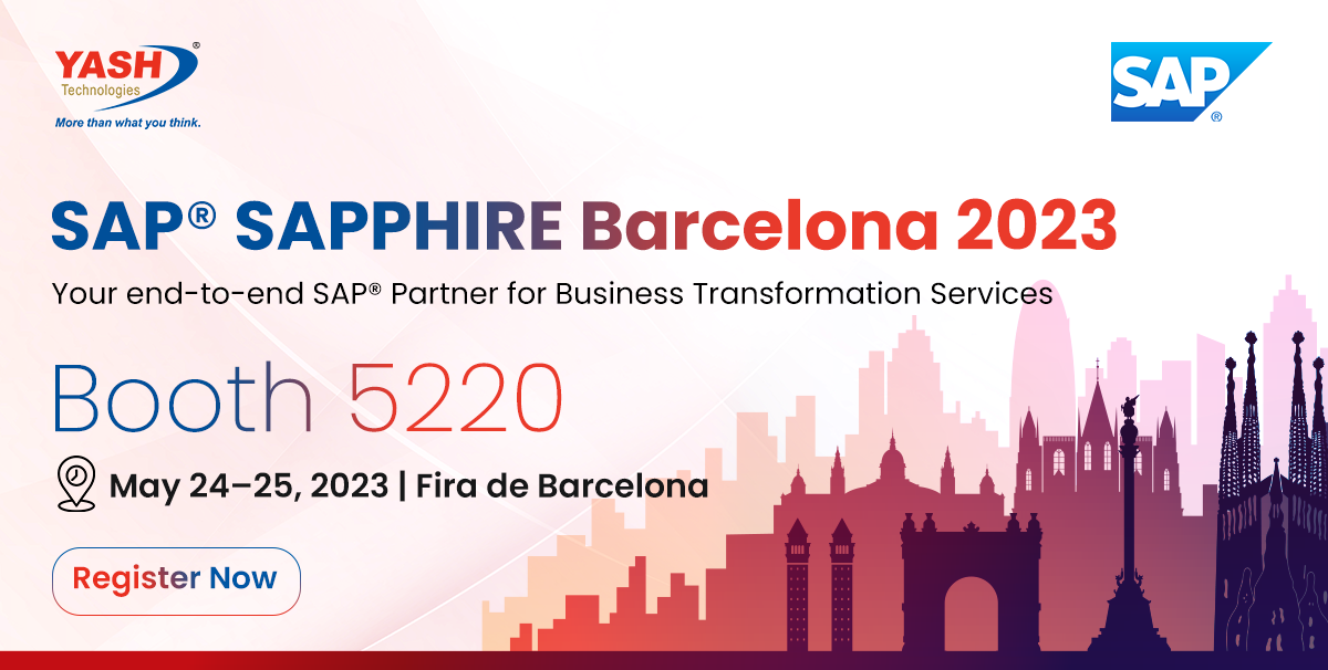 YASH Technologies to Unleash SAP Innovation at SAP Sapphire, Barcelona