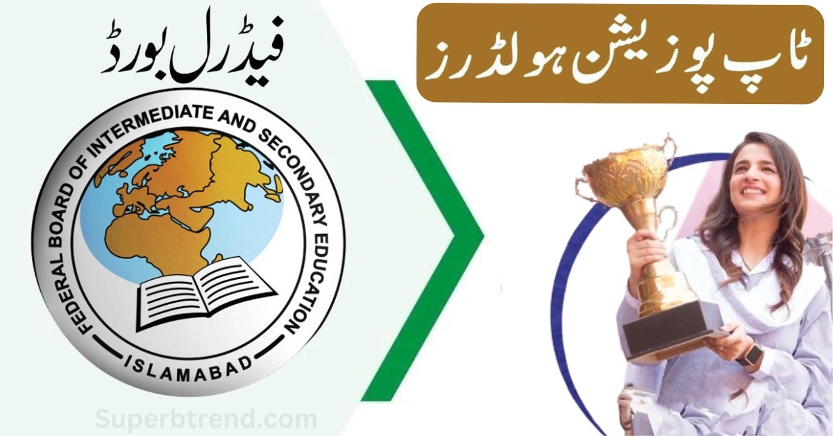 FBISE 10th Topper Copies 2024 (Position Holders List) Niazmalik Medium