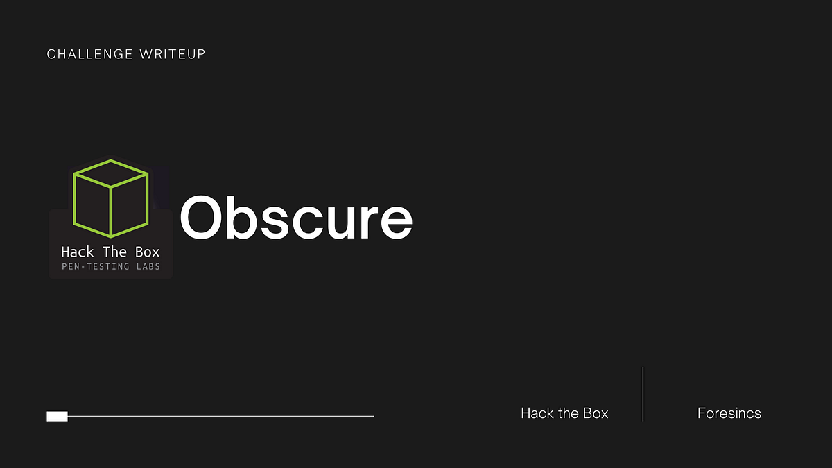Hack the Box Foresics Obscure Write Up | Medium