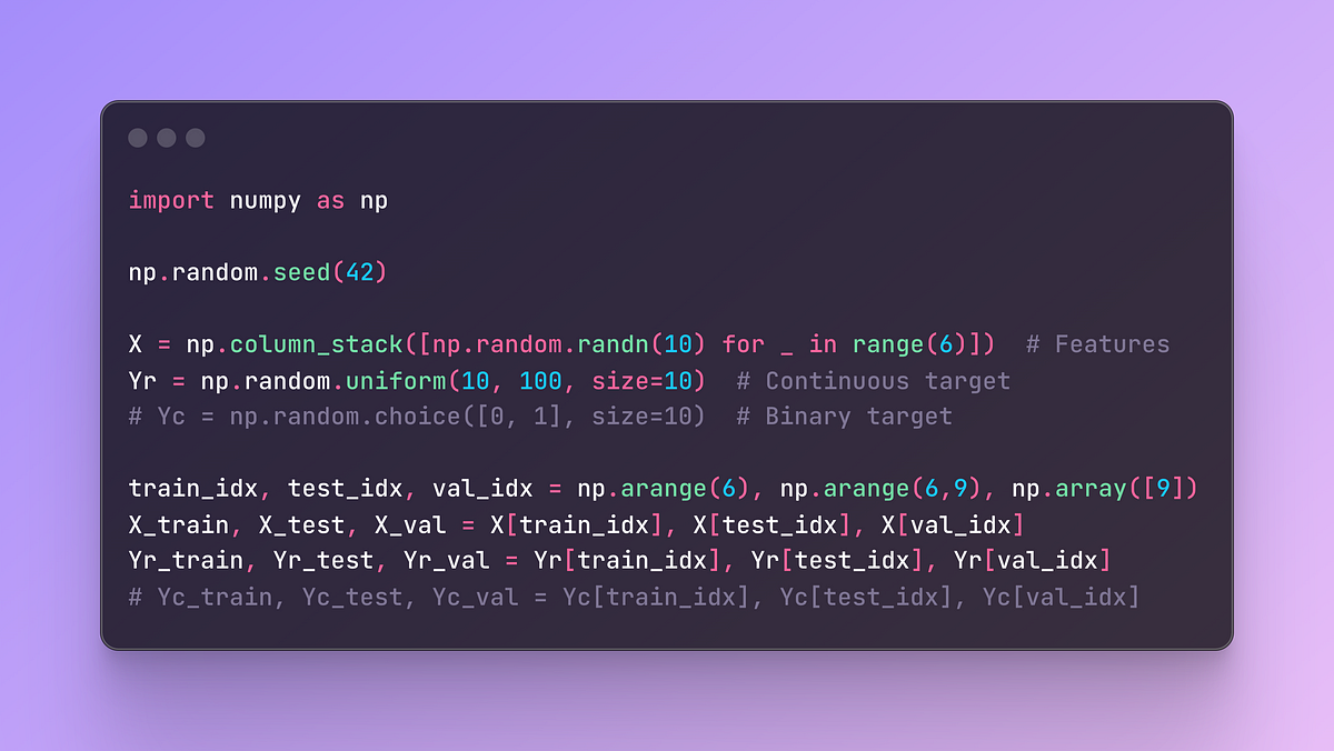 Linear Regression from Scratch in NumPy - nullpointerdreams - Medium