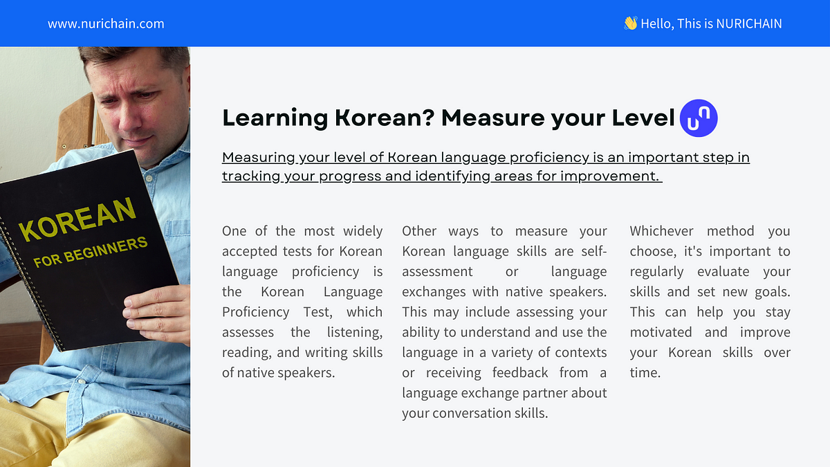 Learning Korean? Measure your Level - NURICHAIN - Medium