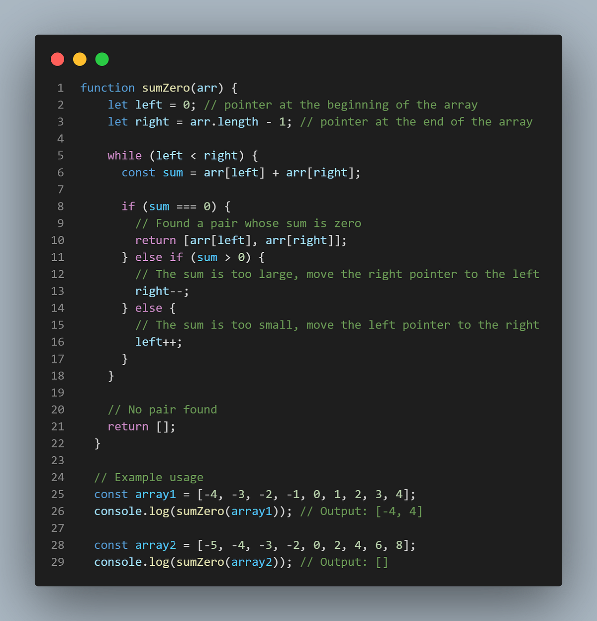 Sum Zero problem in Javascript. The “sum zero problem” refers to… | by ...