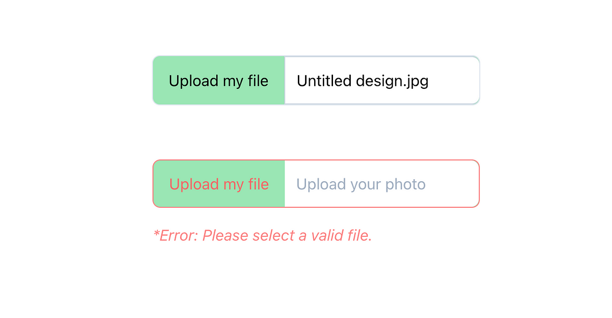 How to customize the File Input with Tailwind and React? | by ...