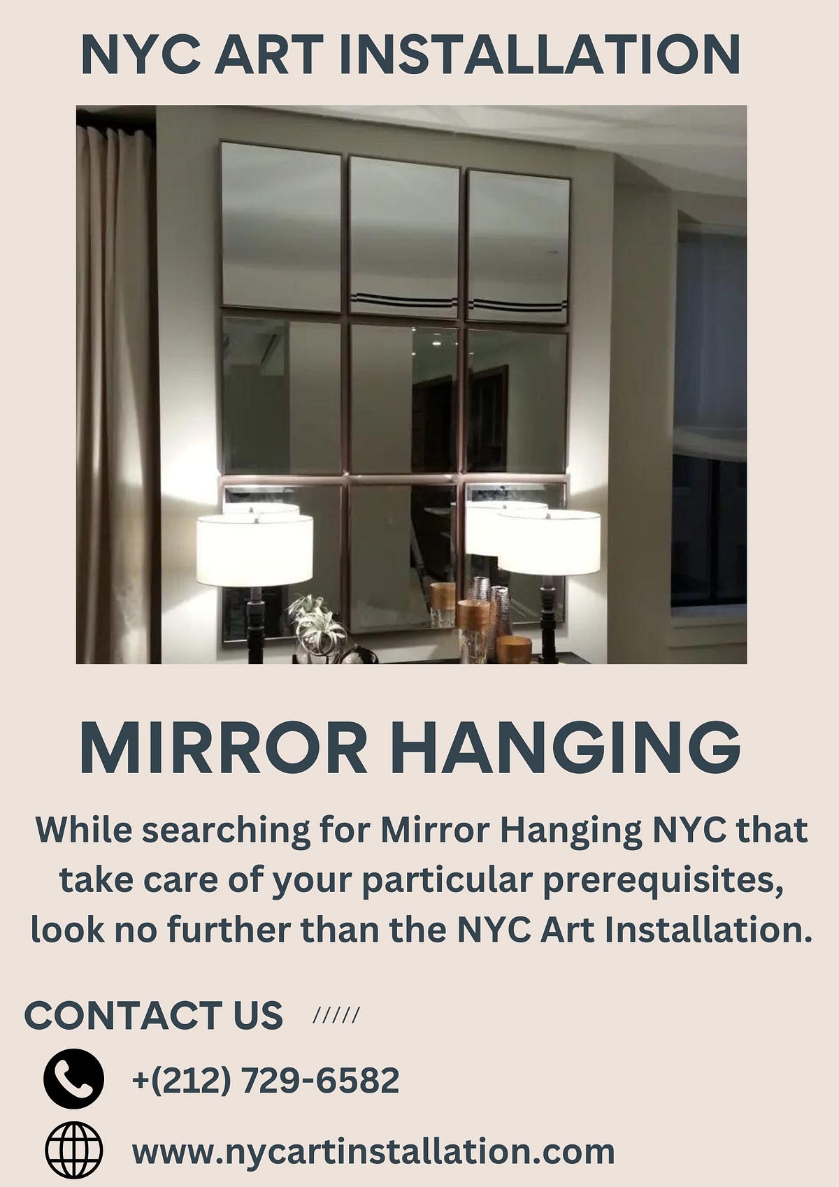 Elevate Your Space with Expert Mirror Hanging Services in NYC by NYC