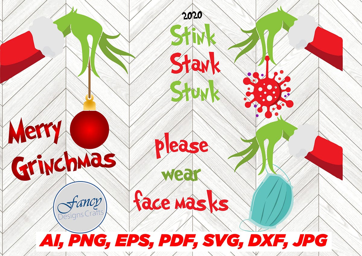 The Grinch svg hand, vector, ai, png, pdf, jpg and other formats ...
