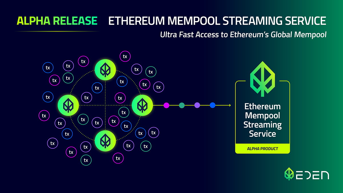 Alpha Release Ethereum Mempool Streaming Service by Eden Network