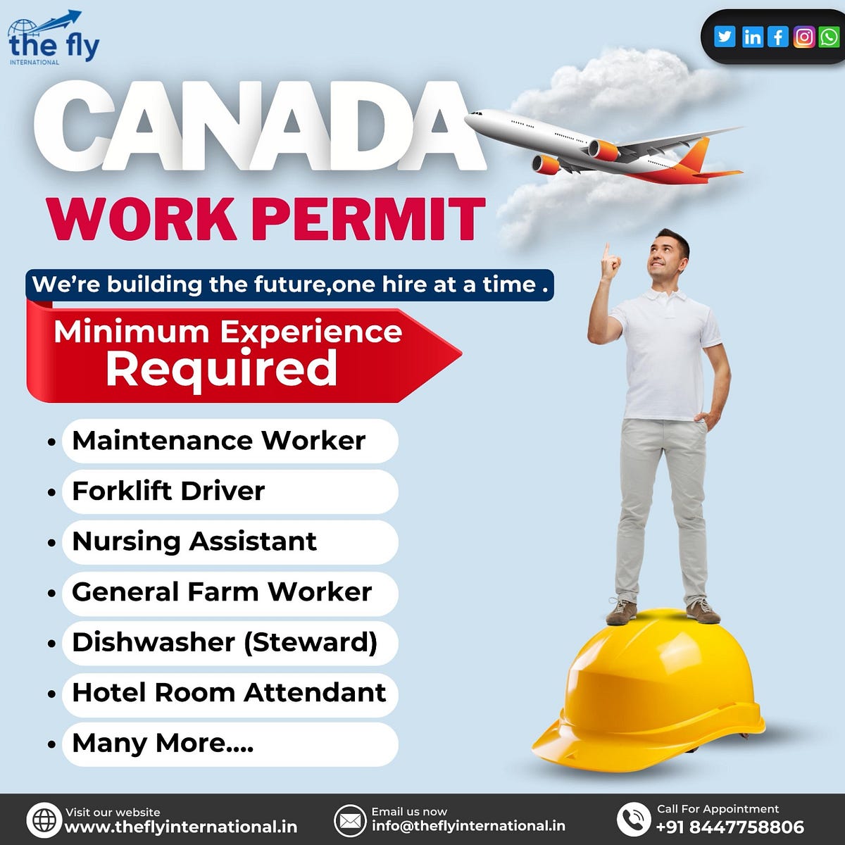 Visitor Visa To Work Permit Canada/ The Fly International by vaishali