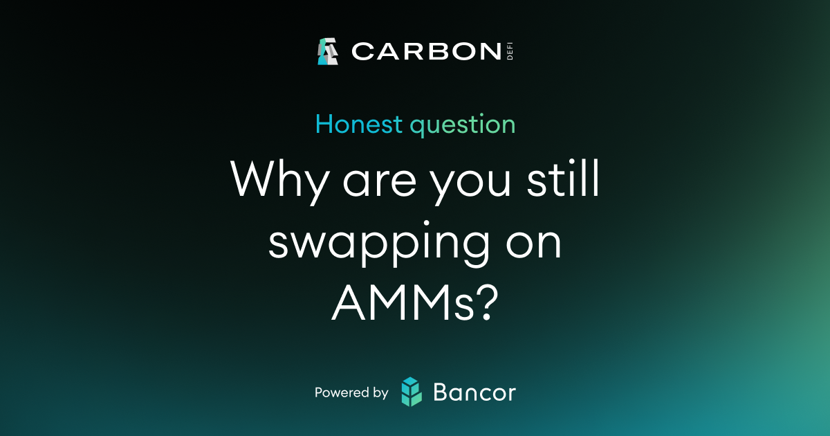 Honest question- Why are you still swapping on AMMs? | by Jen Albert | Jan, 2025