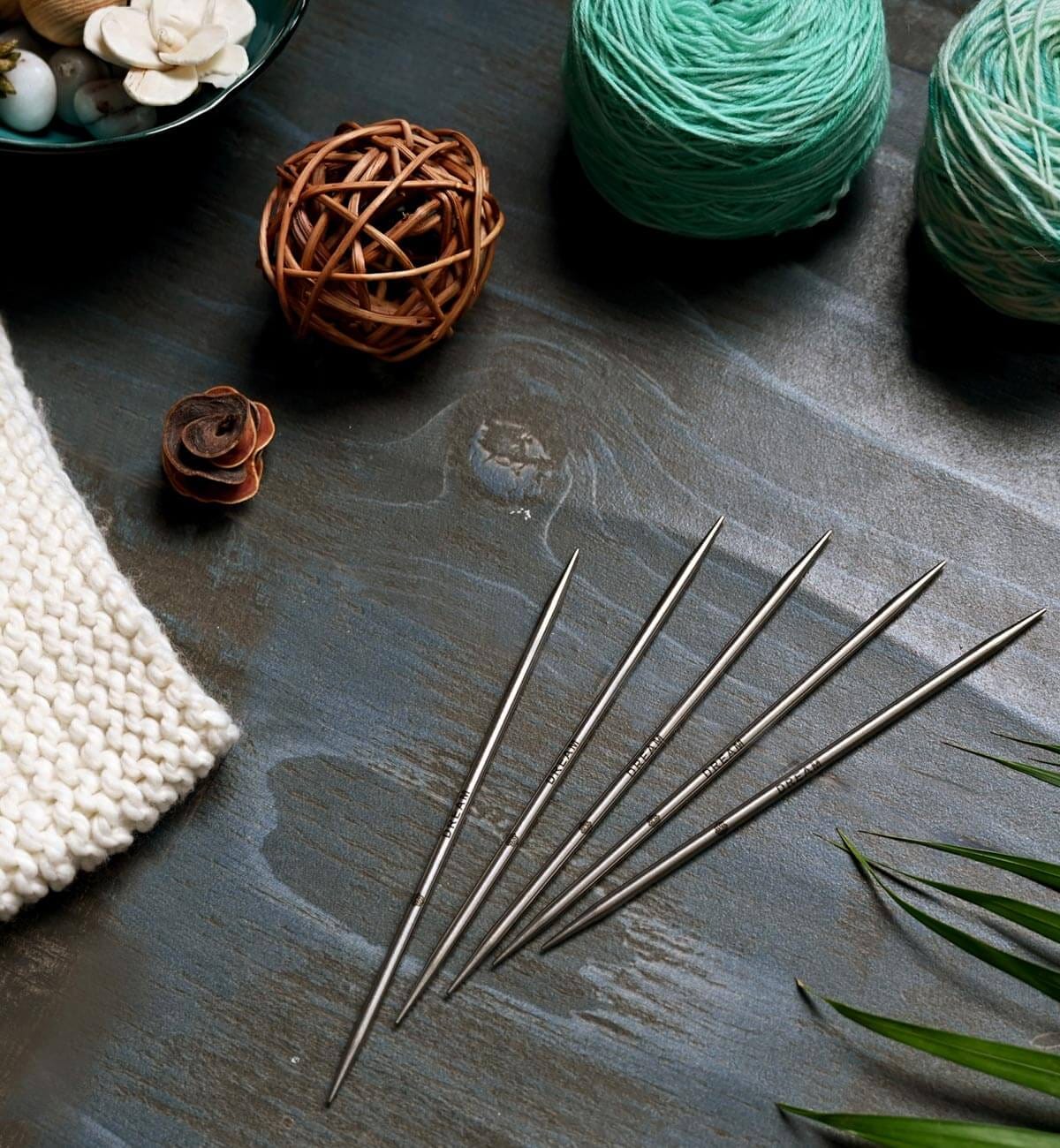 How to knit in the round with double-pointed needles?, by The Mindful  Collection