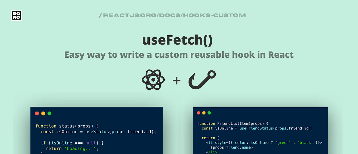 Write a Custom Reusable Hook (useFetch). | by Boro | The Startup | Medium