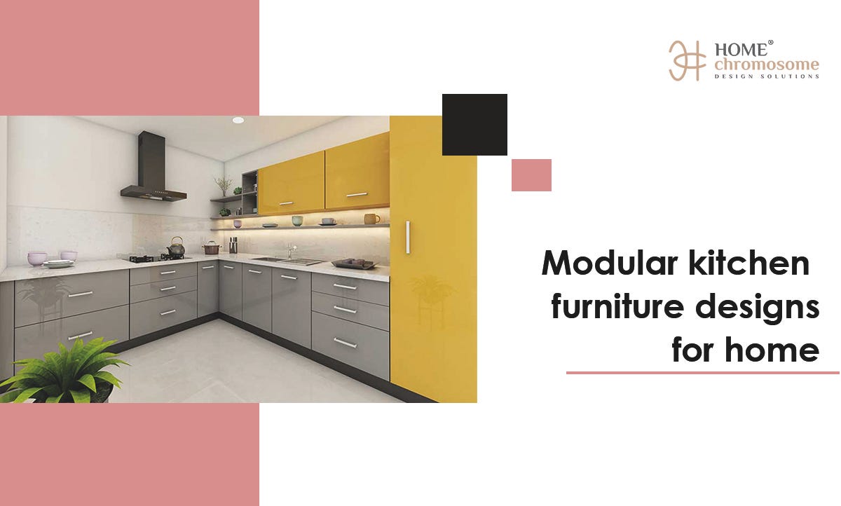 Modular kitchen furniture designs for home by HomeChromosome Medium