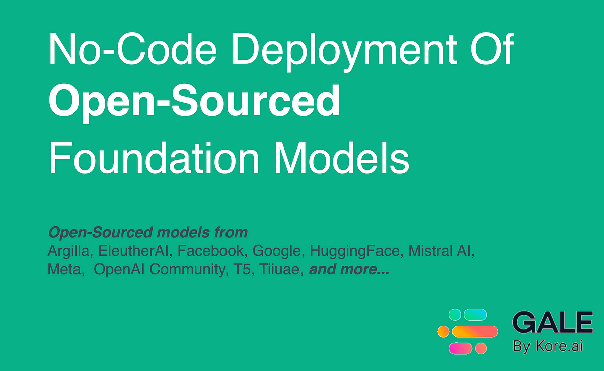 No-Code Deployment & Orchestration Of Open-Sourced Foundation Models