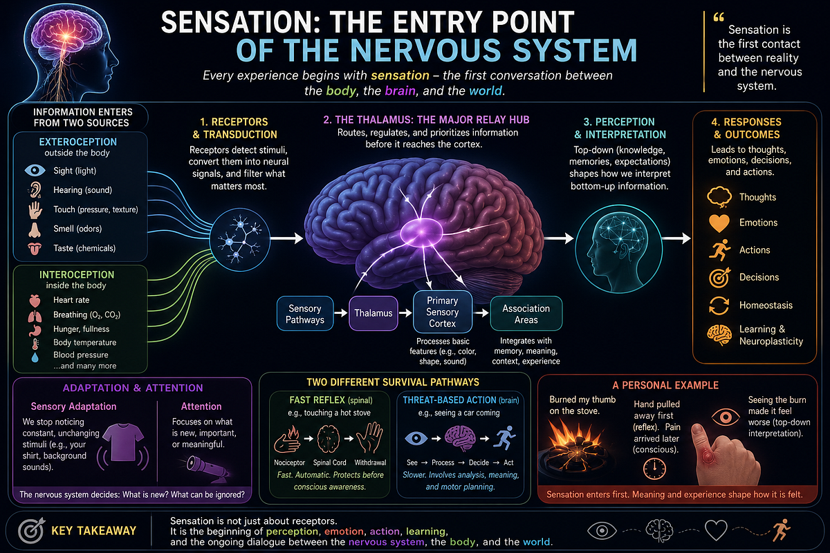 Building neuroscience foundation: sensation-part 1 | by Bekmos