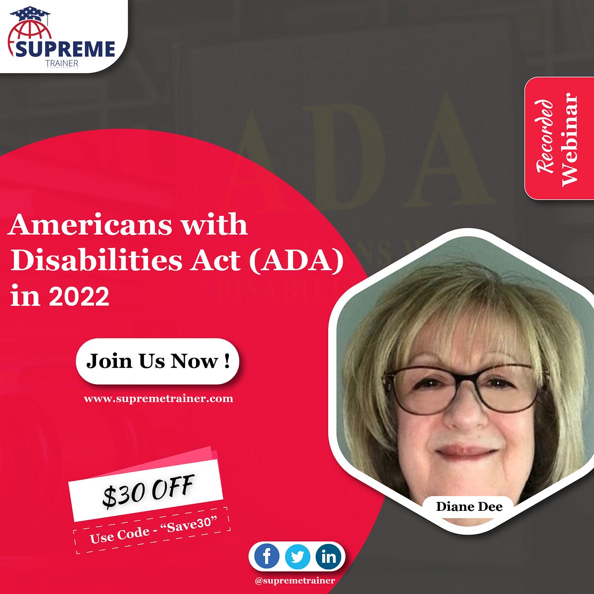 Americans with Disabilities Act (ADA) in 2022 by Info Supremetrainer