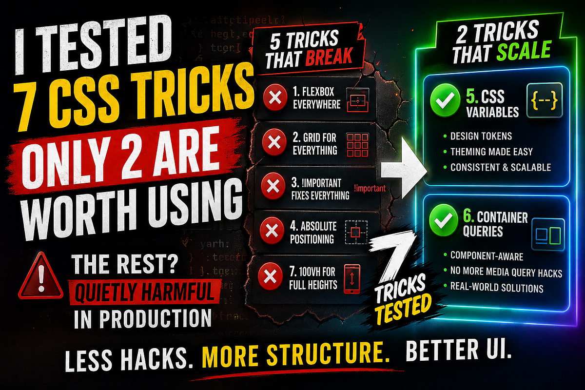 I Tested 7 CSS Tricks, Only 2 Are Worth Using | by CodeByUmar | Skill ...