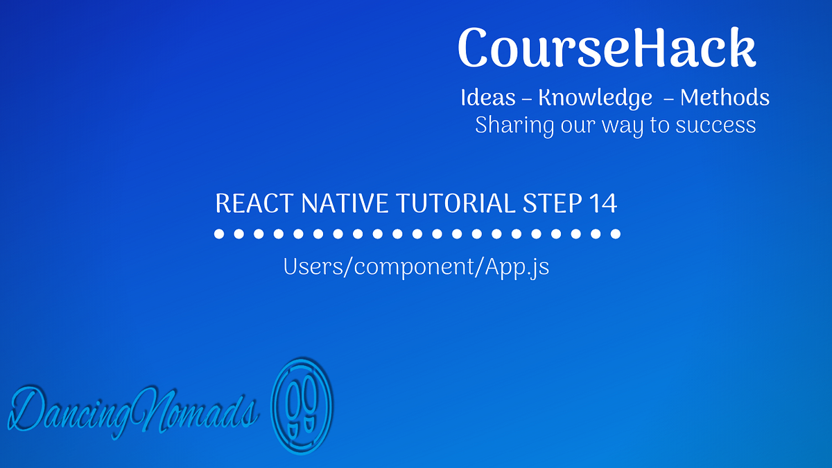 React Native Tutorial Step 14 — Users/component/App | by Donald Lee ...