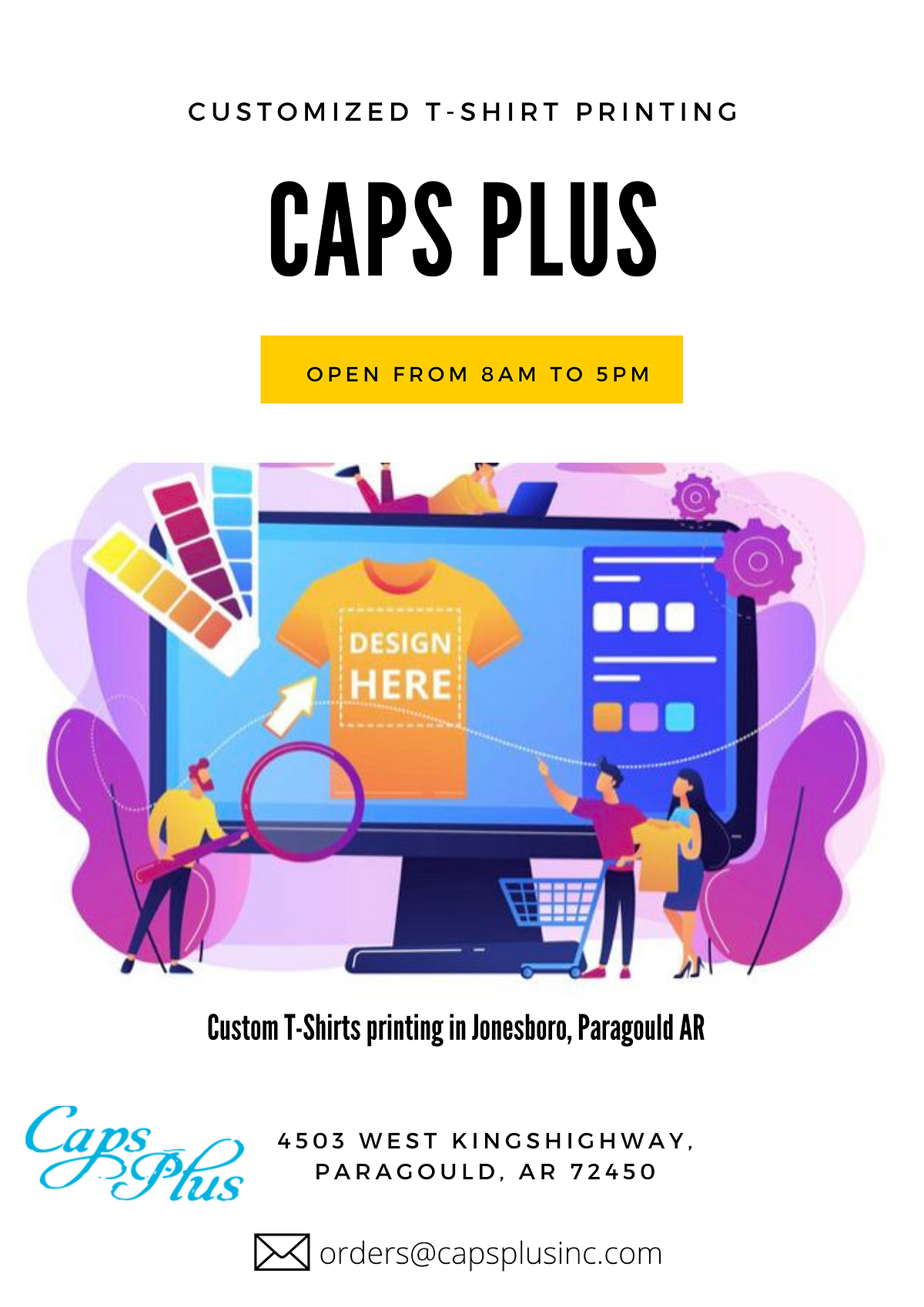 Printing Jonesboro, Paragould AR Screen Printing Service caps plus