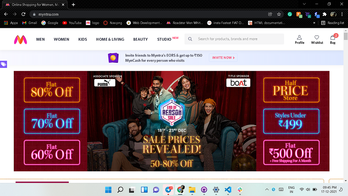 Project Myntra Clone. This project was created during a… | by ANKIT ...