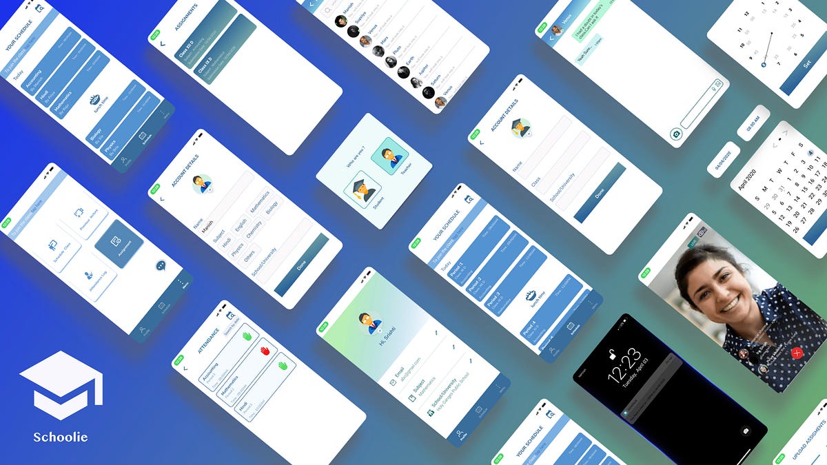 Schoolie — Schooling App: UI/UX Case Study | by A Woman In Design | Medium