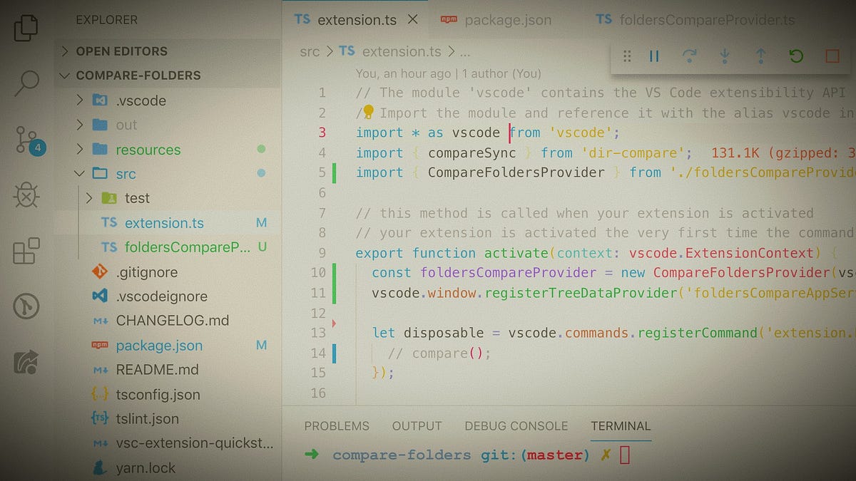CompareFolders Visual Studio Code extension journey — Intro